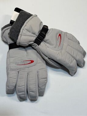 Men's L/XL Hotfingers Gray Insulated Winter Gloves
